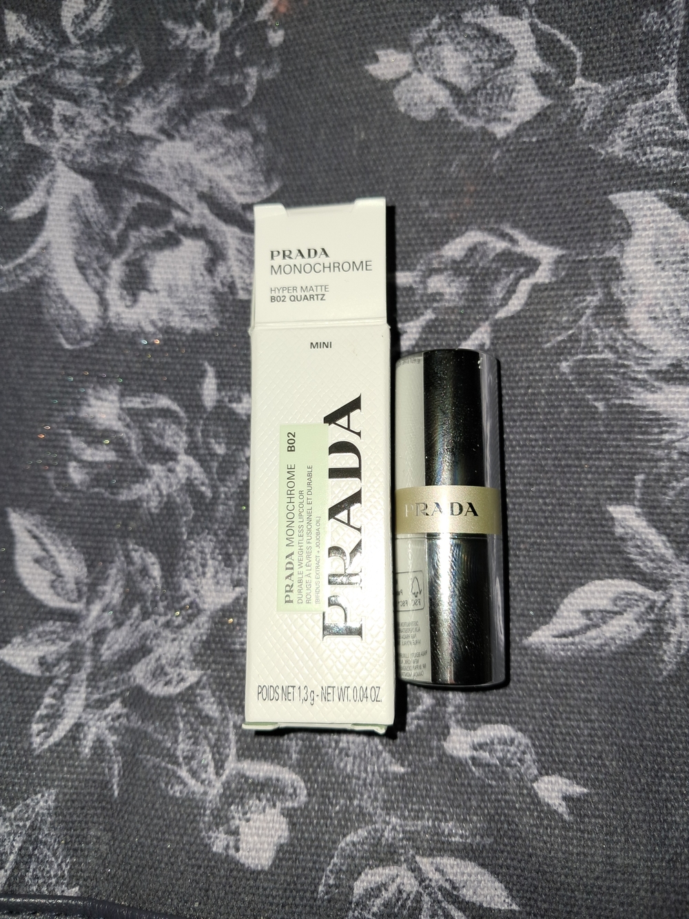 Prada Monochrome Hyper Matte Mini Lipstick — Quartz (B02)
